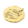 Real 18K Gold Plated PVD Vacuum Plating 304 Stainless Steel Pendants STAS-L278-003G-12-2
