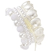 4Pcs 4 Style ABS Plastic Imitation Pearl Beaded Stretch Bracelets Set BJEW-JB10104-5