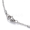Non-Tarnish 304 Stainless Steel Satellite Chain Necklace for Men Women STAS-B039-13P-3