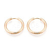 304 Stainless Steel Hoop Earrings EJEW-T048-24C-G-1