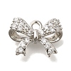 Brass Micro Pave Cubic Zirconia Pendants KK-Q001-11P-1
