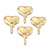 Ion Plating(IP) 201 Stainless Steel Pendants STAS-N098-065LG-2