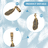 12Pcs 3 Colors Alloy Cord Ends FIND-GF0009-09-6