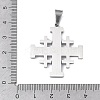 304 Stainless Steel Pendants STAS-C170-08B-P-3