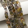 Natural Dragon Veins Agate Beads Strands G-G177-E11-05-5