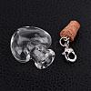 Mixed Shapes Glass Wishing Bottle Pendants HJEW-JM00186-3