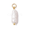 3Pcs 3 Colors Natural Keshi Pearl Pendants PALLOY-JF04239-4