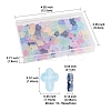 120Pcs 9 Colors Transparent Spray Paint Glass Beads GLAA-FS0002-12C-4
