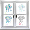 Waterproof PVC Colored Laser Stained Window Film Static Stickers DIY-WH0314-087-4