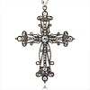Tibetan Style Alloy Rhinestone Gothic Cross Big Pendants LS-RB-J144-28AS-1