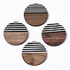 Resin & Walnut Wood Pendants RESI-T035-11-1