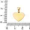 304 Stainless Steel Pave Natural White Shell Heart with Initial Slice Pendants STAS-R168-25G-A-3