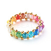Transparent Acrylic Beads Finger Rings X1-RJEW-TA00004-9