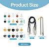 Fashewelry DIY Pendant Necklace Making Kit DIY-FW0001-34-12