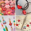 9Pcs 3 Style Hospital Theme Food Grade Eco-Friendly Silicone Focal Beads SIL-CA0001-35-7