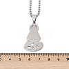 Virgin 201 Stainless Steel Pendant Necklaces for Men Women LS-NJEW-K283-18P-3