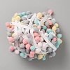 Macaron Color Polyester Pom Pom Ball Decorative Ribbons OCOR-WH0090-61A-2