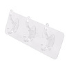 Self-adhesive Acrylic Wall Hook Hangers AJEW-TADJ0001-09B-02-1