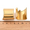 C-Shaped 304 Stainless Steel Stud Earrings for Women EJEW-A131-01A-G-5