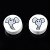Handmade Polymer Clay Beads CLAY-N008-036K-2