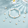 40Pcs 2 Colors Brass Beads for Jewelry Craft Making KK-BC0004-51-5