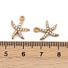 304 Stainless Steel Rhinestone Charms STAS-Z154-01G-01-3