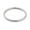 304 Stainless Steel Micro Pave Clear Cubic Zirconia Finger Rings RJEW-B068-01C-P-3