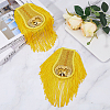 1 Pair Handmade Plastic with Polyester Tassel Epaulettes DIY-FH0007-12-5