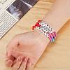 12Pcs Inspiration Word Glass Seed Stretch Bracelets Set with Heart BJEW-SZ0001-20-5
