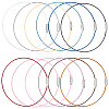 36Pcs 12 Colors Steel Wire Bracelet Cord DIY Jewelry Making TWIR-SC0001-06-7