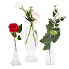 3Pcs 3 Styles Glass Vase DJEW-PH0001-47-1
