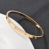 304 Stainless Steel Rhinestone Bangles for Women LS-BJEW-Z092-05G-1