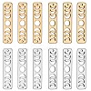 12Pcs 4 Style Brass Moon Phase Bar Links & Charms KK-SZ0005-45-1