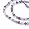 Natural Black Rutilated Quartz Beads Strands G-F619-10B-3mm-3