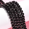 Black Stone Beads Strands X-G-I087-6mm-4