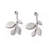 Non-Tarnish 304 Stainless Steel Pendants STAS-E186-06P-1