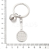 Zinc Alloy Tennis Keychains KEYC-I117-01P-02-3