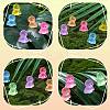 80Pcs 8 Colors Luminous Resin Doll Ornaments RESI-SZ0003-49-4