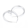 Tarnish Resistant 201 Stainless Steel Teardrop Hoop Earrings for Women EJEW-N052-03B-01-2
