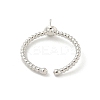 Brass Cup Peg Open Cuff Ring Settings KK-G518-02P-02-3
