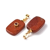 Natural Mixed Stone Pendants G-P628-01G-M-3