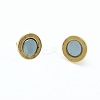Brass Magnetic Clasps with Loops LS-PALLOY-MC043-2G-2