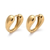 304 Stainless Steel Teardrop Hoop Earrings for Women EJEW-U060-01D-G-4