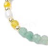Natural Green Aventurine Beaded Bracelets BJEW-JB11763-04-3