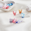 12Pcs 6 Colors Resin Pendants CRES-LP0001-06-1