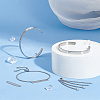 304 Stainless Steel Blank Link Bracelets & Stainless Steel Cuff Bangle DIY Makings Kit DIY-UN0056-22-2