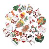 Christmas Alloy Enamel Pendants ENAM-G234-01B-2