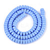 Opaque Solid Color Glass Beads Strands GLAA-N026-3x6mm-08-2