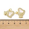 Valentine"s Day Brass Micro Pave Clear Cubic Zirconia Pendants KK-B083-41B-G-3