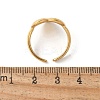 304 Stainless Steel Open Cuff Ring for Women RJEW-Z088-01G-02-3
